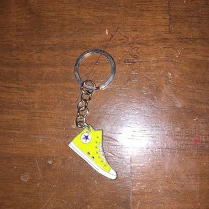 yellow converse key chain